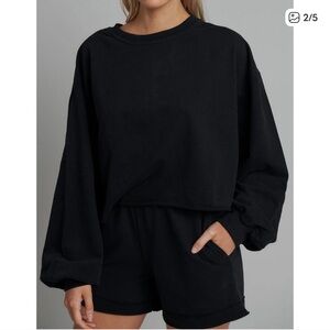 Bayse Lounge Raw Hem Sweatshirt